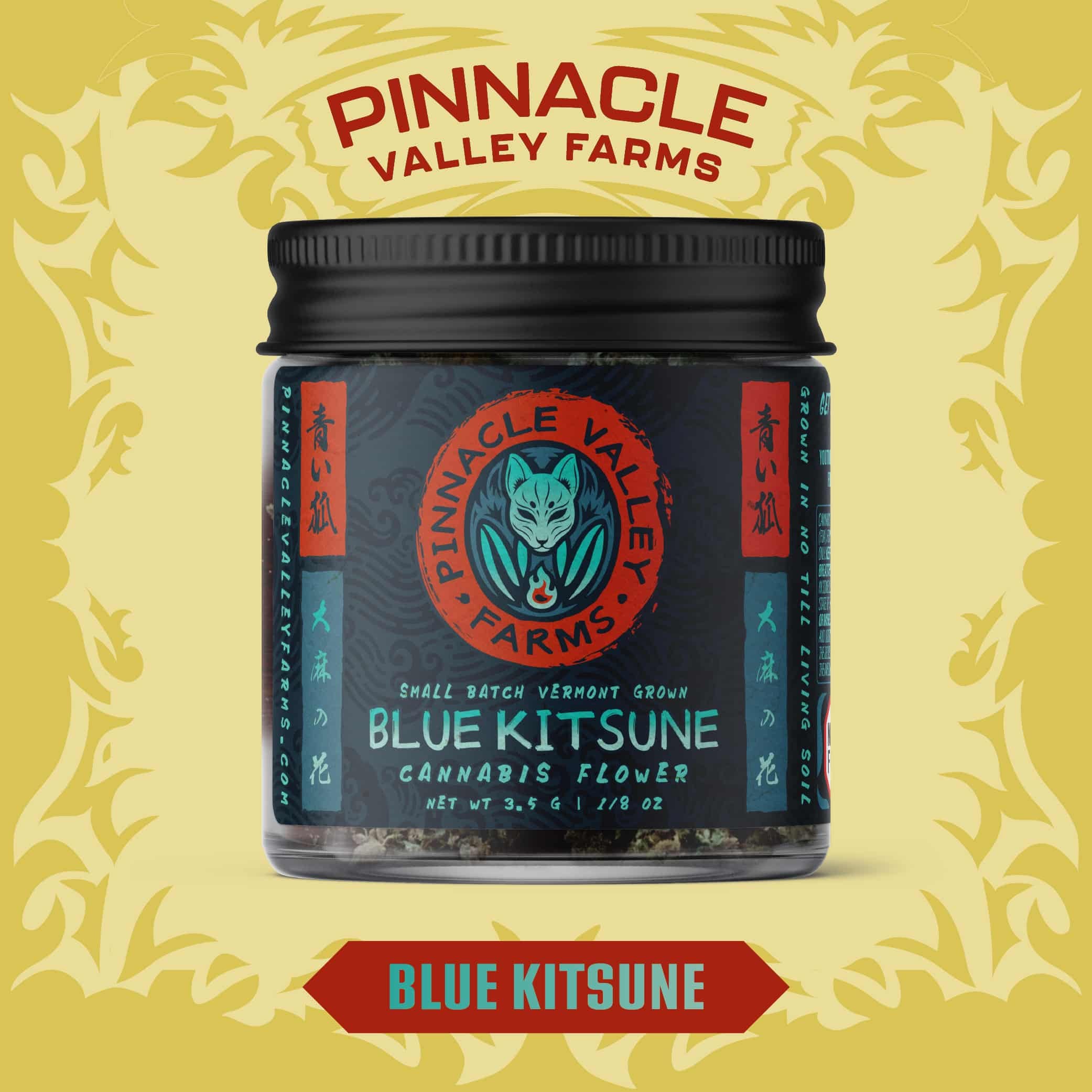 PVF Blue Kitsune flower